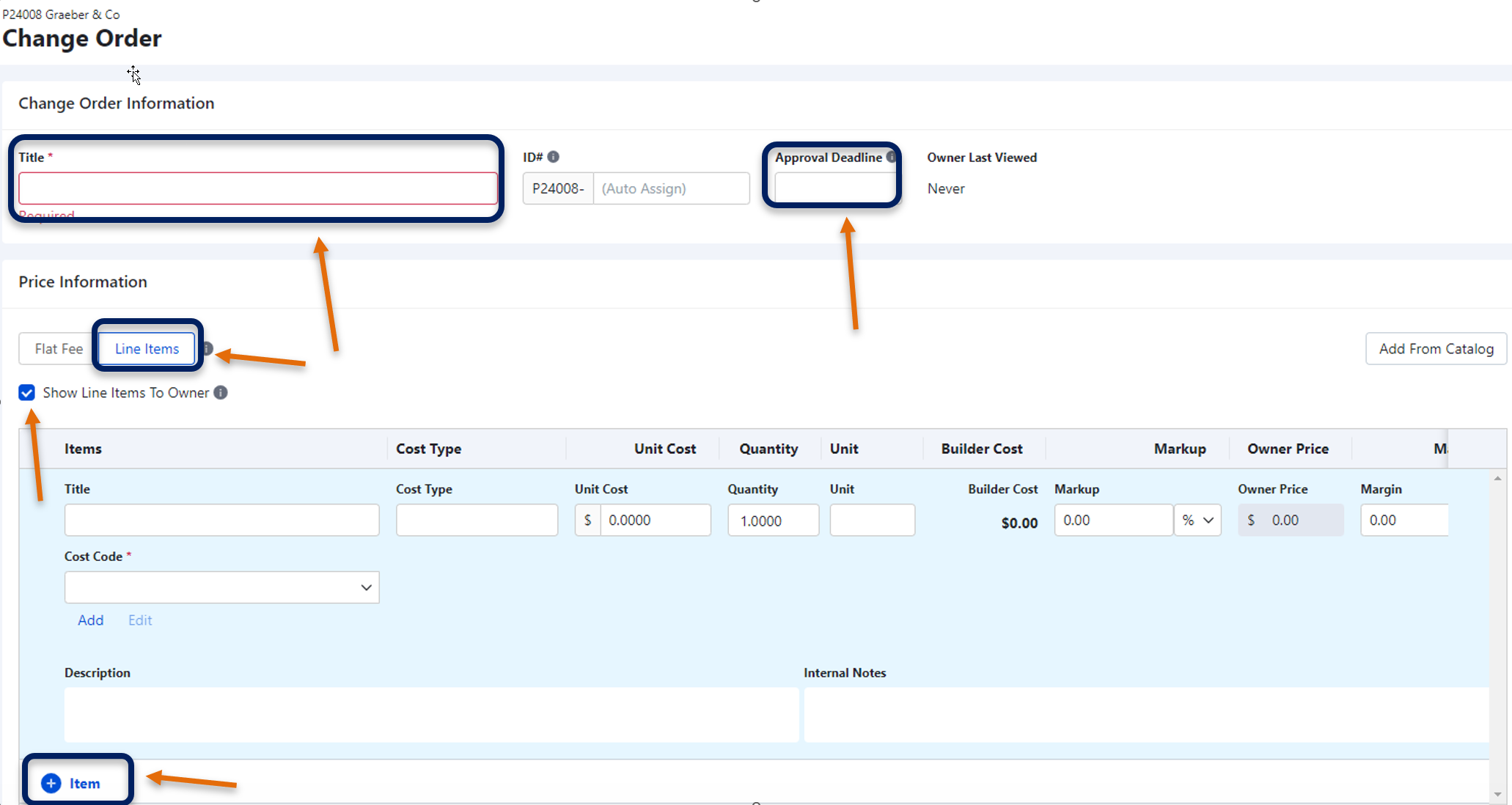 Drafting Change Order - Step 6