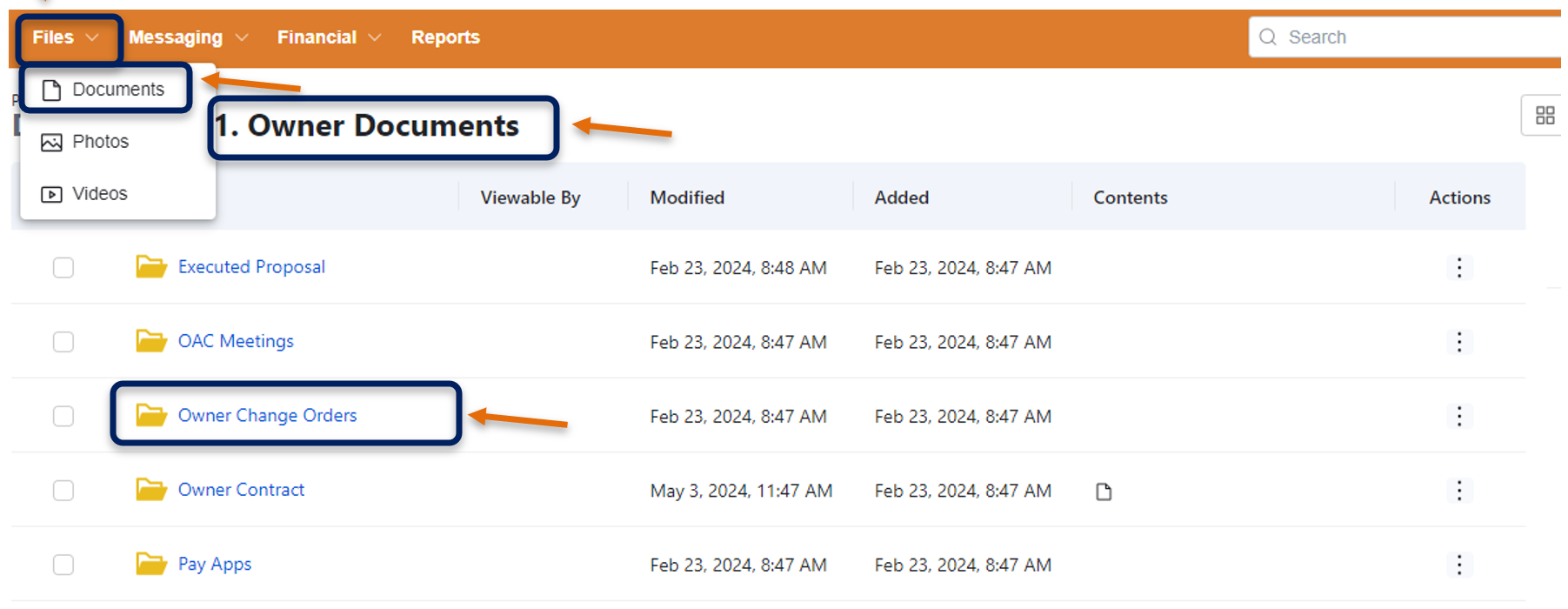 Documenting Change Order - Step 4
