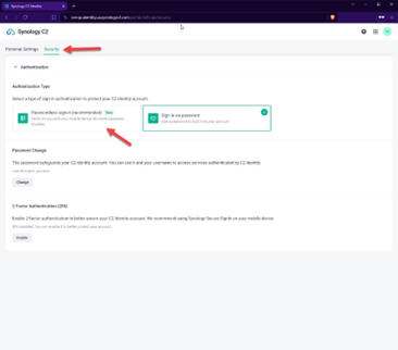 Passwordless sign-in